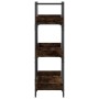 Librería 3 estantes madera ingeniería roble humo 100x33x108,5cm by , Bookcases and shelves - Ref: Foro24-837689, Price: 56,46...