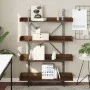 Bücherregal mit 4 Regalen aus braunem Ingenieurholz, 100x33x145,5 cm. von , Bücherregale und Regale - Ref: Foro24-837696, Pre...