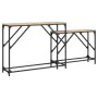 Mesas consola apilables 2 pzas madera ingeniería roble Sonoma by , Side tables - Ref: Foro24-837803, Price: 52,30 €, Discount: %