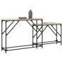 Mesas consola apilables 2 pzas madera ingeniería roble Sonoma by , Side tables - Ref: Foro24-837803, Price: 52,30 €, Discount: %