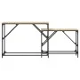 Mesas consola apilables 2 pzas madera ingeniería roble Sonoma by , Side tables - Ref: Foro24-837803, Price: 52,30 €, Discount: %
