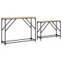 Mesas consola apilables 2 pzas madera ingeniería roble Sonoma by , Side tables - Ref: Foro24-837803, Price: 52,30 €, Discount: %