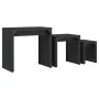 Mesas de centro apilables 3 piezas madera de ingeniería negro by , Coffee table - Ref: Foro24-837822, Price: 54,06 €, Discoun...
