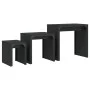 Mesas de centro apilables 3 piezas madera de ingeniería negro by , Coffee table - Ref: Foro24-837822, Price: 54,06 €, Discoun...