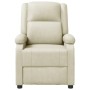 Sillón de masaje de cuero sintético crema de , Sillones de masaje eléctricos - Ref: Foro24-344182, Precio: 238,72 €, Descuent...