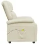 Sillón de masaje de cuero sintético crema de , Sillones de masaje eléctricos - Ref: Foro24-344182, Precio: 233,83 €, Descuent...