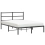 Bettgestell mit schwarzem Metallkopfteil 135x190 cm von , Betten und Lattenroste - Ref: Foro24-355364, Preis: 85,72 €, Rabatt: %