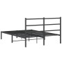 Bettgestell mit schwarzem Metallkopfteil 135x190 cm von , Betten und Lattenroste - Ref: Foro24-355364, Preis: 85,72 €, Rabatt: %