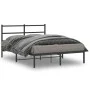 Bettgestell mit schwarzem Metallkopfteil 140x200 cm von , Betten und Lattenroste - Ref: Foro24-355366, Preis: 99,60 €, Rabatt: %