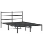 Bettgestell mit schwarzem Metallkopfteil 140x200 cm von , Betten und Lattenroste - Ref: Foro24-355366, Preis: 98,00 €, Rabatt: %