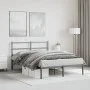 Bettgestell mit schwarzem Metallkopfteil 140x200 cm von , Betten und Lattenroste - Ref: Foro24-355366, Preis: 99,60 €, Rabatt: %