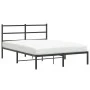 Bettgestell mit schwarzem Metallkopfteil 140x200 cm von , Betten und Lattenroste - Ref: Foro24-355366, Preis: 99,60 €, Rabatt: %