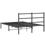 Bettgestell mit schwarzem Metallkopfteil 140x200 cm von , Betten und Lattenroste - Ref: Foro24-355366, Preis: 99,60 €, Rabatt: %