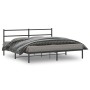 Estructura de cama con cabecero metal negro 183x213 cm de , Camas y somieres - Ref: Foro24-355370, Precio: 96,79 €, Descuento: %