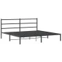 Bettgestell mit schwarzem Metallkopfteil 183x213 cm von , Betten und Lattenroste - Ref: Foro24-355370, Preis: 95,53 €, Rabatt: %