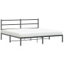 Bed frame with black metal headboard 183x213 cm by , Beds and slatted bases - Ref: Foro24-355370, Price: 96,88 €, Discount: %