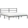 Bettgestell mit schwarzem Metallkopfteil 183x213 cm von , Betten und Lattenroste - Ref: Foro24-355370, Preis: 95,53 €, Rabatt: %