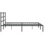 Bed frame with black metal headboard 183x213 cm by , Beds and slatted bases - Ref: Foro24-355370, Price: 96,88 €, Discount: %