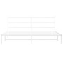 Bettgestell aus Metall mit weißem Kopfteil 193x203 cm von , Betten und Lattenroste - Ref: Foro24-355420, Preis: 99,51 €, Raba...