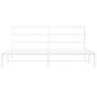 Metal bed frame with white headboard 193x203 cm by , Beds and slatted bases - Ref: Foro24-355420, Price: 98,12 €, Discount: %