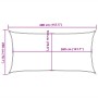 Toldo de vela HDPE rojo 160 g/m² 2x4 m