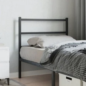 Kopfteil aus schwarzem Metall, 90 cm von , Kopf- und Fußteile - Ref: Foro24-355393, Preis: 21,13 €, Rabatt: %
