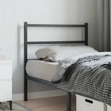 Cabecero de metal negro 90 cm de , Cabeceros y pies de cama - Ref: Foro24-355393, Precio: 21,13 €, Descuento: %