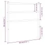 Cabecero de metal negro 90 cm de , Cabeceros y pies de cama - Ref: Foro24-355393, Precio: 21,13 €, Descuento: %