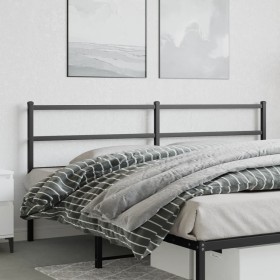 Kopfteil aus schwarzem Metall, 180 cm von , Kopf- und Fußteile - Ref: Foro24-355401, Preis: 29,17 €, Rabatt: %