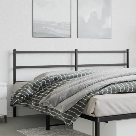 Kopfteil aus schwarzem Metall, 180 cm von , Kopf- und Fußteile - Ref: Foro24-355401, Preis: 29,17 €, Rabatt: %
