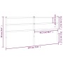 Kopfteil aus schwarzem Metall, 180 cm von , Kopf- und Fußteile - Ref: Foro24-355401, Preis: 29,17 €, Rabatt: %