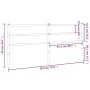 Kopfteil aus schwarzem Metall, 180 cm von , Kopf- und Fußteile - Ref: Foro24-355401, Preis: 28,77 €, Rabatt: %