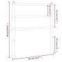 Cabecero de metal blanco 80 cm de , Cabeceros y pies de cama - Ref: Foro24-355441, Precio: 21,53 €, Descuento: %