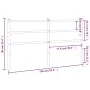 Cabecero de metal blanco 150 cm de , Cabeceros y pies de cama - Ref: Foro24-355448, Precio: 27,53 €, Descuento: %