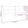 Kopfteil aus weißem Metall, 150 cm von , Kopf- und Fußteile - Ref: Foro24-355448, Preis: 27,90 €, Rabatt: %