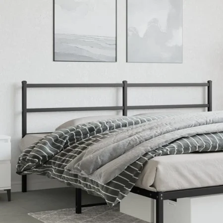 Kopfteil aus schwarzem Metall, 200 cm von , Kopf- und Fußteile - Ref: Foro24-355403, Preis: 31,77 €, Rabatt: %