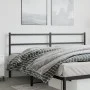 Black metal headboard 200 cm by , Headboards and footboards - Ref: Foro24-355403, Price: 31,77 €, Discount: %