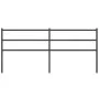 Black metal headboard 200 cm by , Headboards and footboards - Ref: Foro24-355403, Price: 31,77 €, Discount: %
