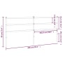Kopfteil aus schwarzem Metall, 200 cm von , Kopf- und Fußteile - Ref: Foro24-355403, Preis: 32,26 €, Rabatt: %