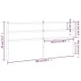 Kopfteil aus schwarzem Metall, 200 cm von , Kopf- und Fußteile - Ref: Foro24-355403, Preis: 31,77 €, Rabatt: %