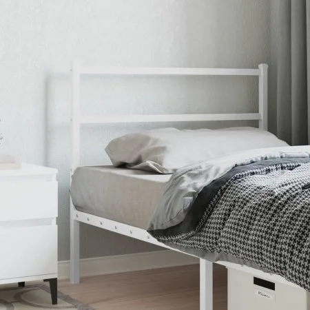 White metal headboard 100 cm by , Headboards and footboards - Ref: Foro24-355443, Price: 21,01 €, Discount: %