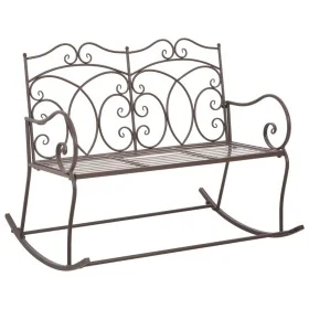 Aged brown metal garden bench 104 cm by vidaXL, garden benches - Ref: Foro24-45437, Price: 151,01 €, Discount: %
