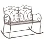 Aged brown metal garden bench 104 cm by vidaXL, garden benches - Ref: Foro24-45437, Price: 151,01 €, Discount: %