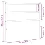 Kopfteil aus weißem Metall, 100 cm von , Kopf- und Fußteile - Ref: Foro24-355443, Preis: 21,01 €, Rabatt: %