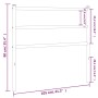 Kopfteil aus weißem Metall, 100 cm von , Kopf- und Fußteile - Ref: Foro24-355443, Preis: 21,26 €, Rabatt: %