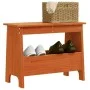 Banco de recibidor madera maciza pino marrón cera 60x28x45 cm by , Benches for halls and storage - Ref: Foro24-837387, Price:...