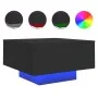 Mesa de centro con luces LED negro 55x55x31 cm by , Coffee table - Ref: Foro24-836575, Price: 55,95 €, Discount: %