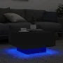 Mesa de centro con luces LED negro 55x55x31 cm by , Coffee table - Ref: Foro24-836575, Price: 55,95 €, Discount: %