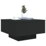 Mesa de centro con luces LED negro 55x55x31 cm by , Coffee table - Ref: Foro24-836575, Price: 55,95 €, Discount: %
