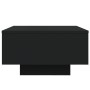 Mesa de centro con luces LED negro 55x55x31 cm de , Mesas de centro - Ref: Foro24-836575, Precio: 57,56 €, Descuento: %